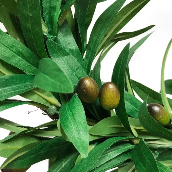 1.85m Olive Green Leaf Artificial Plant Vine Garland Hanging Wedding Arch Decoration Wreath Garden Home Floral Decor