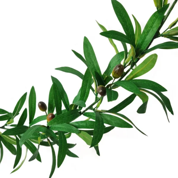 1.85m Olive Green Leaf Artificial Plant Vine Garland Hanging Wedding Arch Decoration Wreath Garden Home Floral Decor
