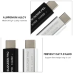 2 PCS Data Blocker USB Type-C Adapter Juice Jacking Prevention Charging Defender Female USB-C Gender Change Hacking gadget