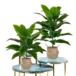 85cm 30 Leaves Tropical Artifici Plant Large Fake Palm Tree Artificial Plants Leaves Plastic Foliage for Home Garden Decoration
