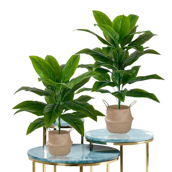 85cm 30 Leaves Tropical Artifici Plant Large Fake Palm Tree Artificial Plants Leaves Plastic Foliage for Home Garden Decoration